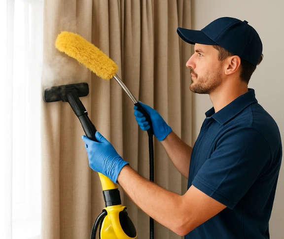 Trusted blind cleaning technician Matty Curtain Cleaning geelong-vic QLD