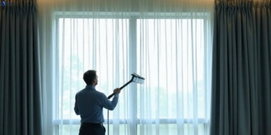 Commercial curtain steam cleaning service geelong-vic hotels offices