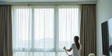 Delicate sheer drape cleaning geelong-vic Matty Curtain Cleaning
