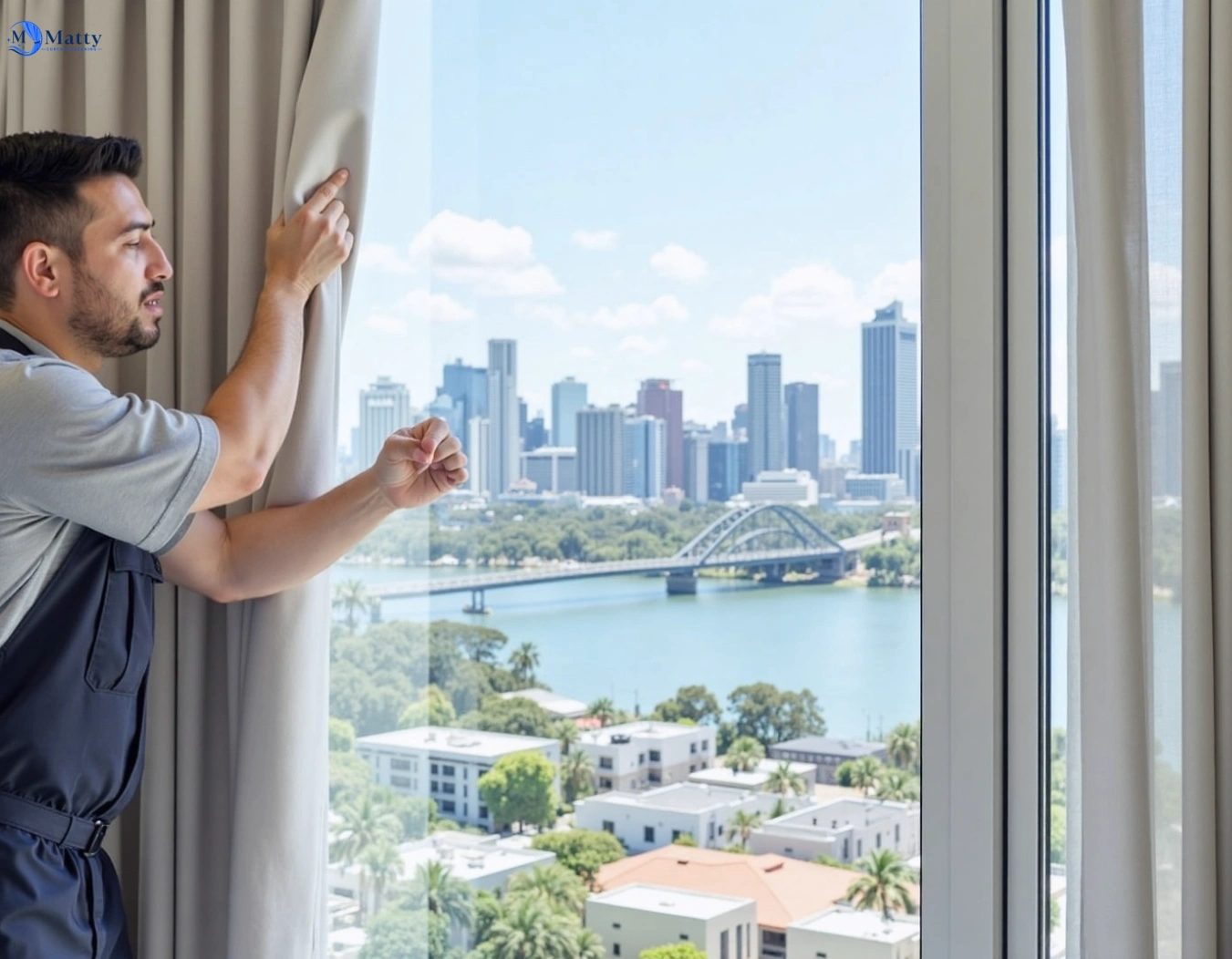 Professional curtain steam cleaning service geelong-vic QLD by Matty Curtain Cleaning
